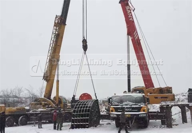 hammer crusher hositing, intallation