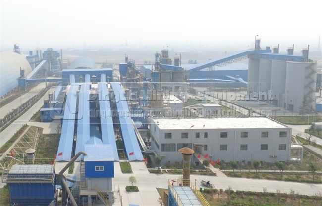 gravel production line of Mengdian Cement